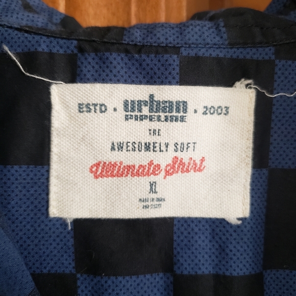 Vintage Urban Pipeline Checkered Button Down - Picture 5 of 5